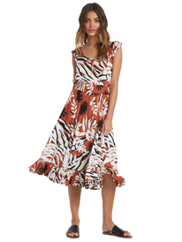 0 Time To Skip - Vestido de manga corta con largo medio para Mujer  ARJWD03288 Roxy