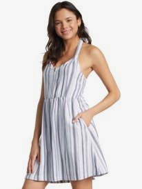 6 From The Side - Leinen-Kleid für Frauen  ARJWD03347 Roxy