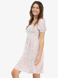 3 Hello Petal Mini - Short Sleeve Dress for Women  ARJWD03460 Roxy