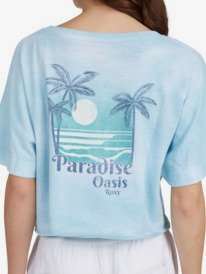 7 Happy Palms - Übergroßes T-Shirt für Frauen Blau ARJZT06980 Roxy