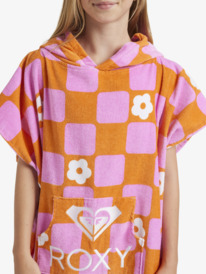 4 Rg Stay Magical Printed - Poncho de surf pour Fille Orange ERGAA03226 Roxy