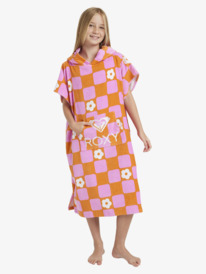 1 Rg Stay Magical Printed - Poncho de surf pour Fille Orange ERGAA03226 Roxy