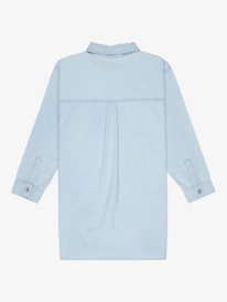 1 Beach Breaker - Long Sleeve Denim Shirt Dress for Girls 4-16 Blue ERGDD03002 Roxy