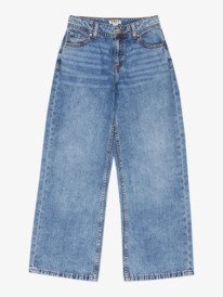 4 Milla Wide Mid Leg Rg - Jean large pour Fille 4-16 Bleu ERGDP03080 Roxy