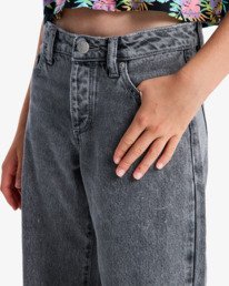 7 Dawn Patrol Mid Lava - Jeans à coupe ample pour Fille 4-16 Noir ERGDP03081 Roxy