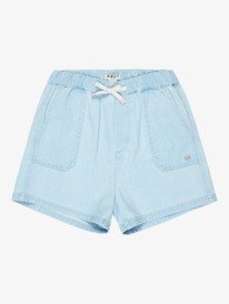 0 Call On Me - Lightweight Denim Shorts for Girls 4-16 Blue ERGDS03090 Roxy