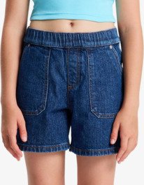 0 Surfside Spirit - Denim Shorts for Girls 4-16 Blue ERGDS03091 Roxy