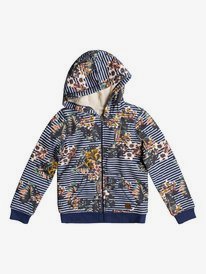 0 Earth Groove - Zip-Up Hoodie for Girls 8-16 Blue ERGFT03294 Roxy