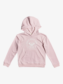 0 Indian Poem Foil A - Sweat à capuche en matière biologique pour Fille 4-16 Rose ERGFT03617 Roxy