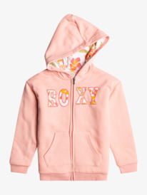 0 Island In The Wind - Sweat à capuche zippé pour Fille Rose ERGFT03755 Roxy