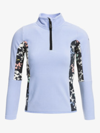 7 Sayna - Fleece met Halve Rits voor Meisjes Black ERGFT03756 Roxy