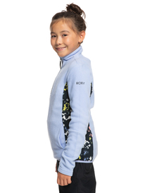 5 Sayna - Fleece met Halve Rits voor Meisjes Black ERGFT03756 Roxy