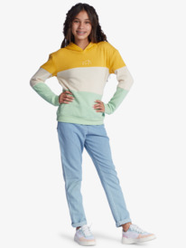 7 Down The River - Sudadera con Capucha para Chicas Verde ERGFT03761 Roxy