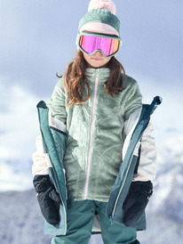 0 Igloo - Zip-Up Sweatshirt for Girls 8 - 16 Green ERGFT03943 Roxy