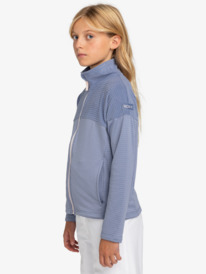 4 Sidley - Sweat zippé pour Filles 8-16 ans Bleu ERGFT03944 Roxy