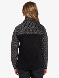 2 Whitecamp - Sweater met halve rits voor Meisjes 8-16 Black ERGFT03945 Roxy