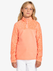 0 Whitecamp - Sweatshirt com meio fecho para Raparigas 8 - 16 Pink ERGFT03945 Roxy