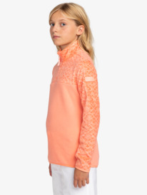 1 Whitecamp - Sweatshirt com meio fecho para Raparigas 8 - 16 Pink ERGFT03945 Roxy