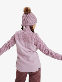 3 Whitecamp - Sudadera con media cremallera para Chicas (8 - 16 años) Rosa ERGFT03945 Roxy