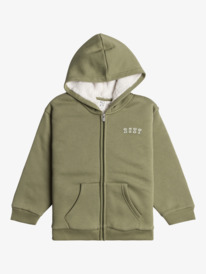 0 Different Pulses - Zip-Up Hoodie for Girls 4 - 16 Green ERGFT03968 Roxy