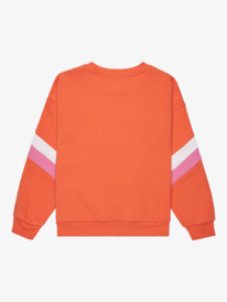 3 Active Teenager - Crew Neck Sweatshirt for Girls 4 - 16 Orange ERGFT03997 Roxy