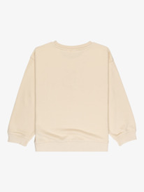 1 Morning - Crew Neck Sweatshirt for Girls 4 - 16 Beige ERGFT03998 Roxy