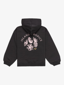 1 Midnight - Full Zip Hoodie for Girls 4 - 16 Black ERGFT04005 Roxy