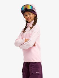 roxy, Alabama - Velo com botão de mola para raparigas 8-16, TRUE BLACK BIG FLOWER (kvj2) 4 Alabama - Velo com botão de mola para raparigas 8-16 Preto ERGFT04011 Roxy