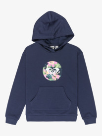 0 Rg Surf Hibiscus - Sweat à capuche pour Filles 4-16 ans Bleu ERGFT04016 Roxy