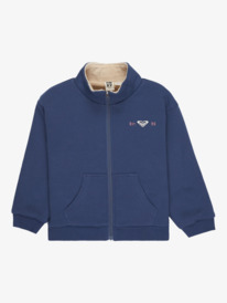 0 Different Rythme - Reißverschluss-Hoodie mit Sherpa-Futter für Mädchen 4-16 Blau ERGFT04019 Roxy