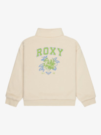 1 Different Rythme - Sweat à capuche zippé avec doublure en sherpa pour Fille 4-16 Beige ERGFT04019 Roxy