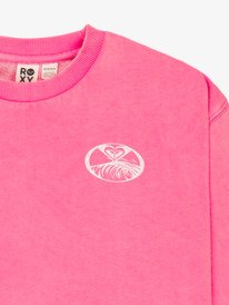 5 Lineup Brushed - Oversized Sweatshirt for Girls 4-16 Pink ERGFT04021 Roxy
