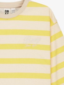 8 Little Things - Gestreepte sweater met relaxed fit voor Meisjes 4-16 Yellow ERGFT04023 Roxy