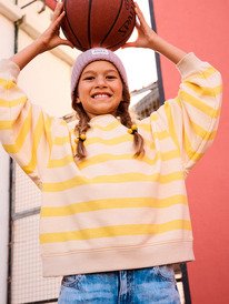 5 Little Things - Gestreepte sweater met relaxed fit voor Meisjes 4-16 Yellow ERGFT04023 Roxy
