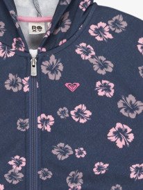 2 Twenty Five Miles - Printed Zip Hoodie for Girls 4-16 Blue ERGFT04024 Roxy