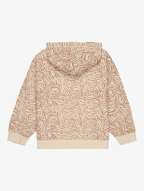 1 Twenty Five Miles - Felpa con cappuccio con cerniera stampata da Ragazza 4-16 Beige ERGFT04024 Roxy