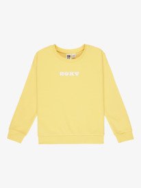 0 Surf Feeling Brushed - Felpa da Ragazza 4-16 Yellow ERGFT04026 Roxy