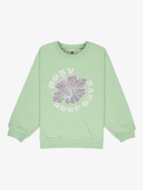 0 Morning Hike Brushed - Sweater met relaxed fit voor Meisjes 4-16 Green ERGFT04027 Roxy