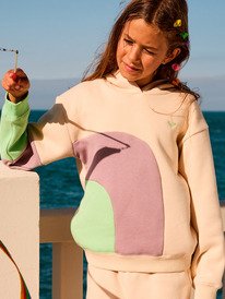 0 Remember The Name - Kapuzenpulli mit Colour Blocking für Mädchen 4-16 Beige ERGFT04032 Roxy