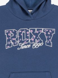 2 Surf Feeling Brushed Vt - Sweatshirt com capuz de manga comprida para raparigas 4-16 Azul ERGFT04033 Roxy