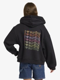 2 Midnight Hike Brushed - Sweat &agrave; capuche zipp&eacute; pour Fille 4-16 Noir ERGFT04039 Roxy