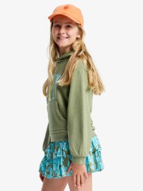 1 Hope You Trust 2 - Sweat à capuche Relaxed Fit pour Fille 4-16 Vert ERGFT04040 Roxy