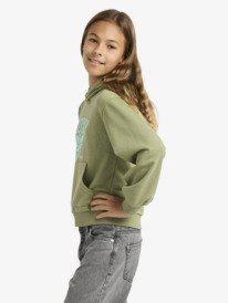 4 Hope You Trust 2 - Sweat à capuche Relaxed Fit pour Fille 4-16 Vert ERGFT04040 Roxy