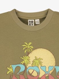 2 Lineup Terry - Oversized Sweatshirt for Girls 4-16 Green ERGFT04042 Roxy