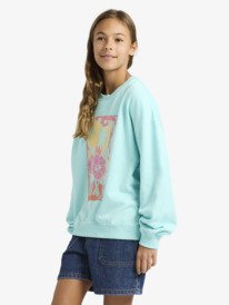 3 Lineup Terry - Übergroßes Sweatshirt für Mädchen 4-16 Blau ERGFT04042 Roxy