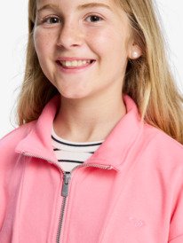 3 Breezy Current - Sweatshirt mit Halbrei&szlig;verschluss f&uuml;r M&auml;dchen 4-16 Rosa ERGFT04047 Roxy