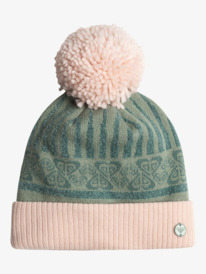 1 Frozey - Cuff Beanie for Girls Green ERGHA03323 Roxy