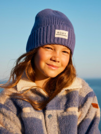 0 So Peacefull - Cuff Beanie for Girls Blue ERGHA03330 Roxy