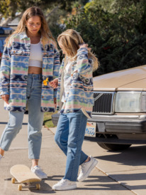 3 Get Busy - Oversized Shacket voor Meisjes  ERGJK03108 Roxy
