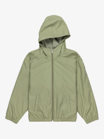 0 Thats Just Life - Short Relaxed Rain Coat for Girls 4-16 Green ERGJK03129 Roxy